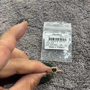 Pandora Rose Gold Ring with Green Heart